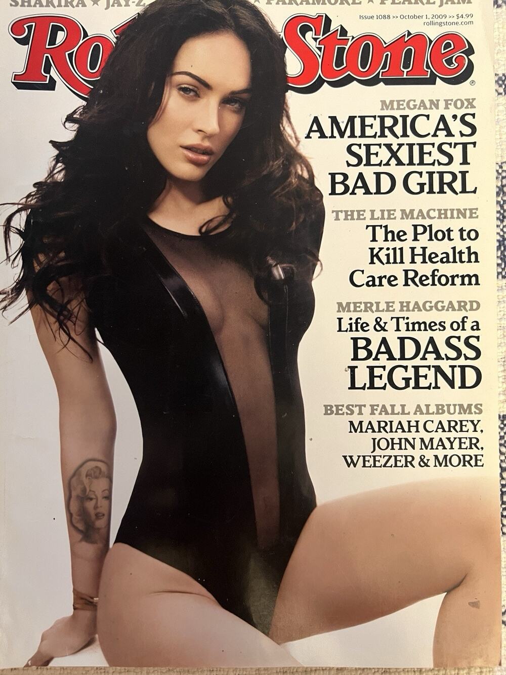 Rolling Stone Magazine Oct 2009 Issue 1088 Megan Fox Merle Haggard Health Care